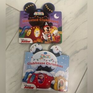 Disney Mickey Mouse Clubhouse Books - Haunted Clubhouse & Clubhouse Christmas